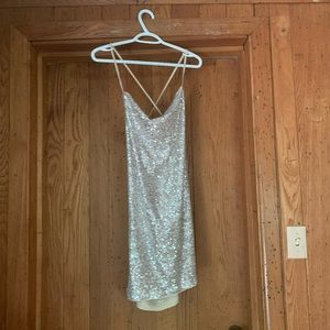 H&M Cowl Neck Sequins Dress Taylor Swift Eras Tour size small